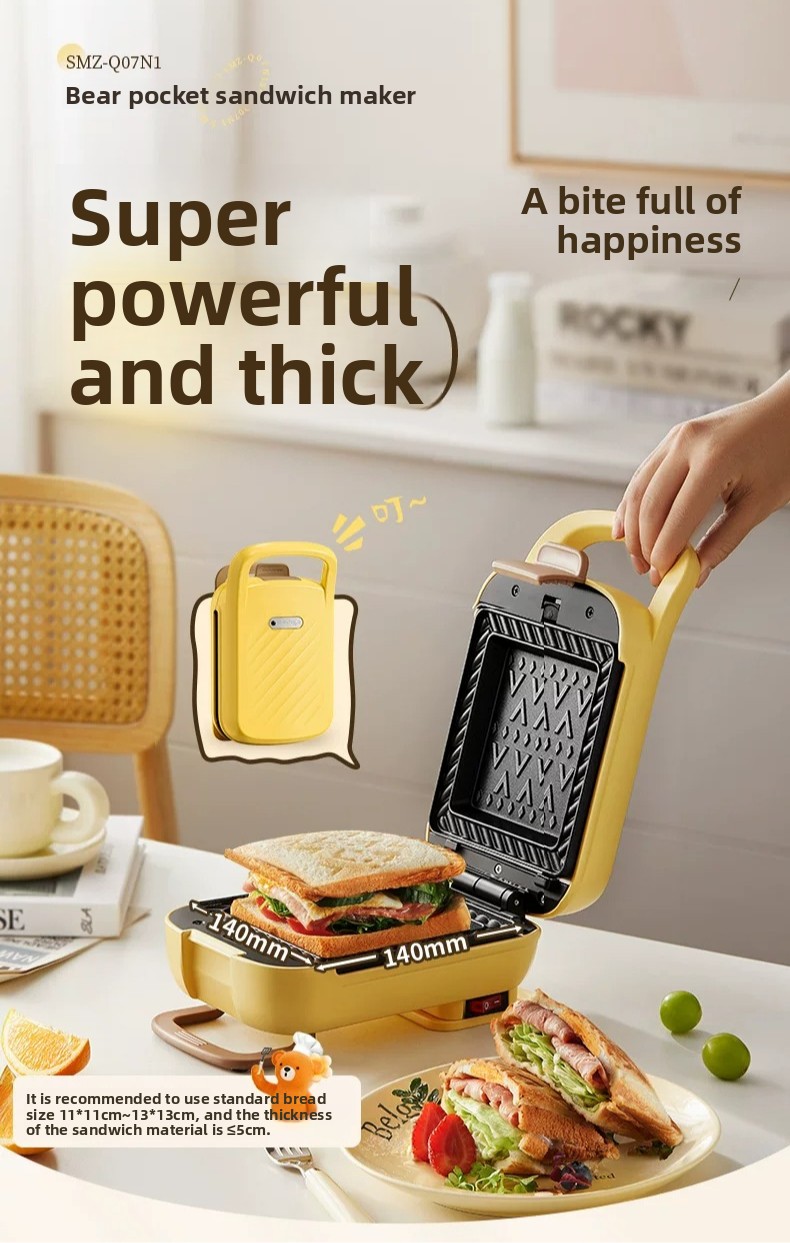 Bread Maker Machine - Máquina para hacer sándwiches y gofres