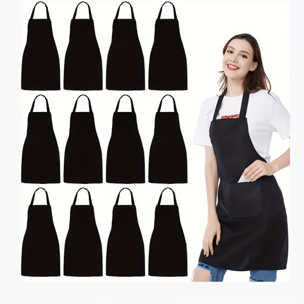 Juego de 6 Delantales Negros d - Kitchen Appliances Hobart reseña y precio