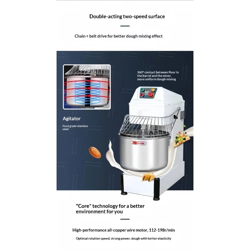 Amasadora Espiral Comercial HR - Bread Maker Machine reseña y precio
